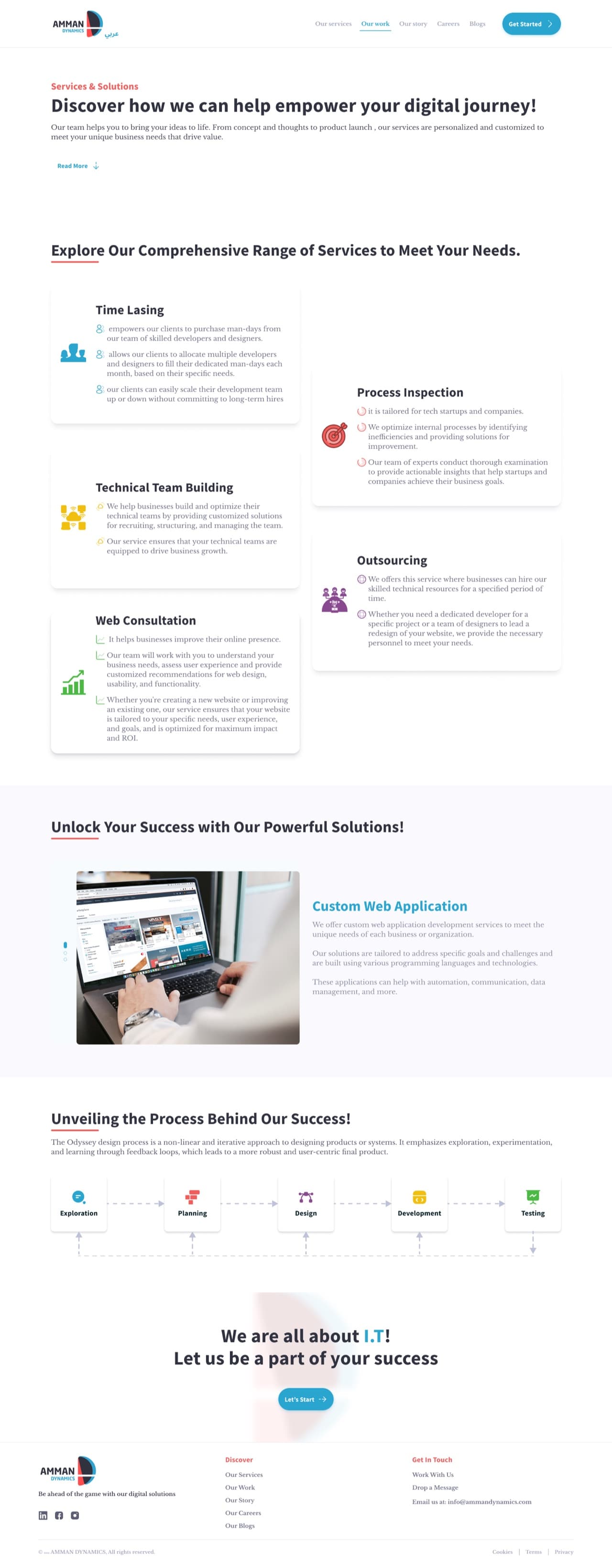 Services page
