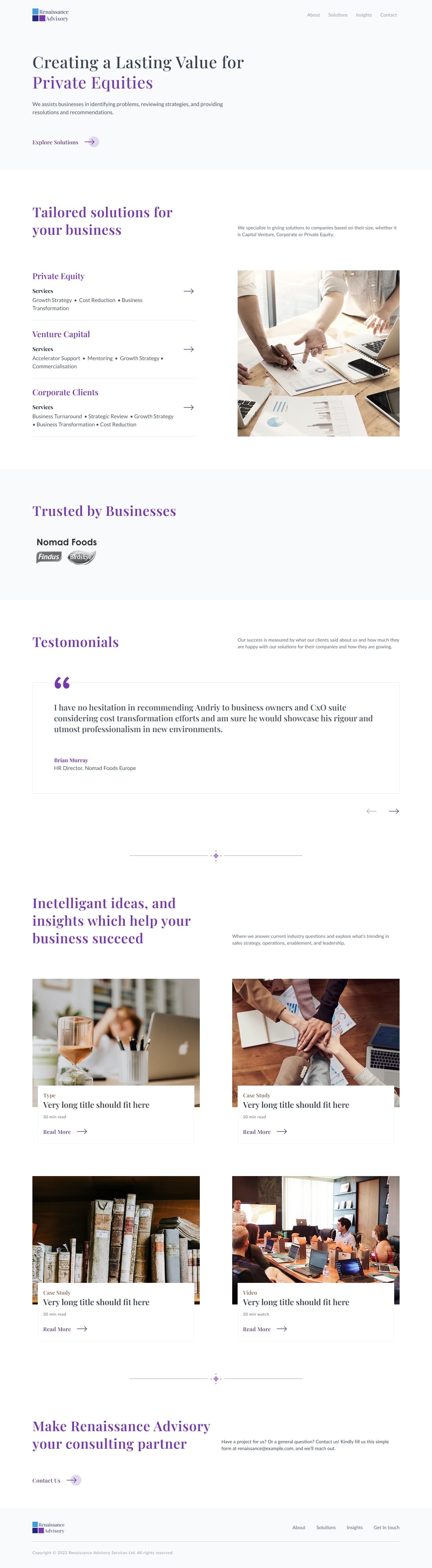 Home page